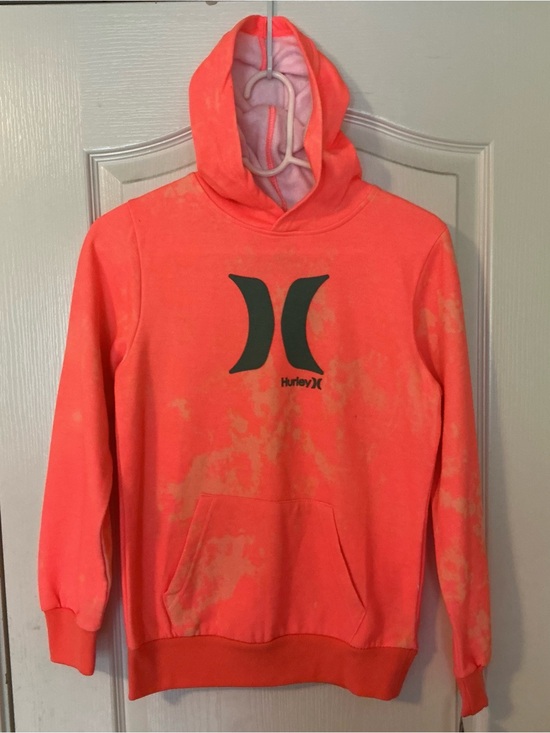 Hurley Other - NWT Hurley Bright Orange Hoodie Pullover with Black Logo size Youth (12-13yrs)